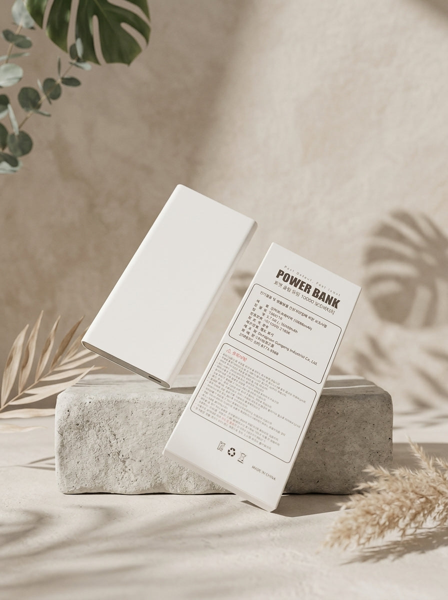 ES FOSAM 10,000mAh Ultra-Slim Fast Charging Power Bank