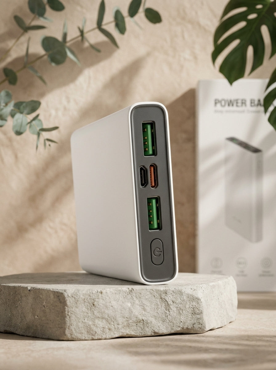 ES FOSAM 10,000mAh Ultra-Slim Fast Charging Power Bank