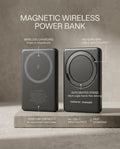 5000mAh Magnetic Wireless Power Bank – Ultra-Thin Fast Charging Portable Battery with Adjustable Stand